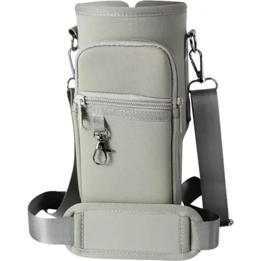 Travel Cup Crossbody Carrier Grey